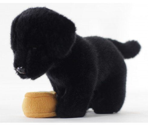 

Teeboo 10-inch puppy Black Lab - Interactive plush toy