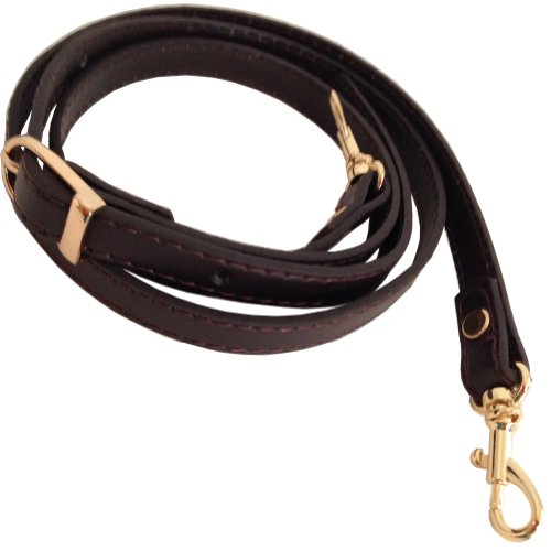 Dark Espresso Brown Adjustable Replacement Cross Body Purse Strap Handbag Bag Wallet Nickel Tone (Silver Tone), Brass Tone (Gold Tone), Antique Brass Tone (Antique Gold Tone) Hardware
