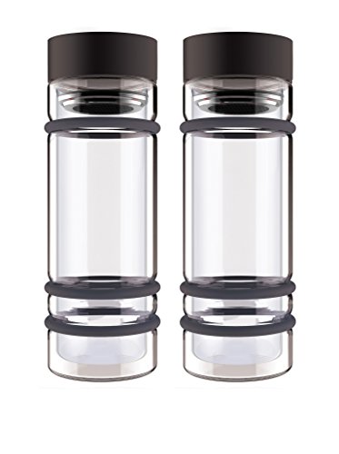 Algopix Similar Product 3 - AdNArt Bumper Bottle Double Wall Glass