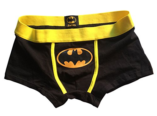 Sefon Men's Cotton Underwear Batman Boxer Briefs Cartoon Briefs