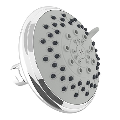 Vida Alegría 5-Inch Spashower 5+ High Pressure 2.5GPM Shower Head - 5 Sprays + Water-Saver