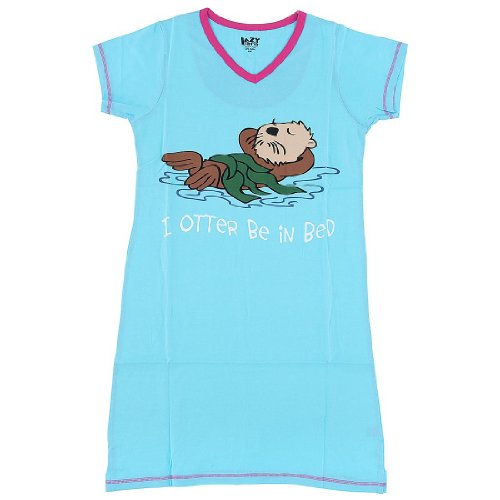 Lazy One I Otter Be in Bed Nightshirt for Women