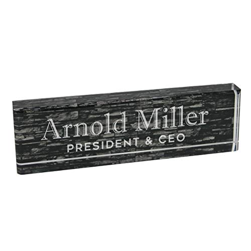 Algopix Similar Product 12 - Personalized Desk Wedge Name Plate 