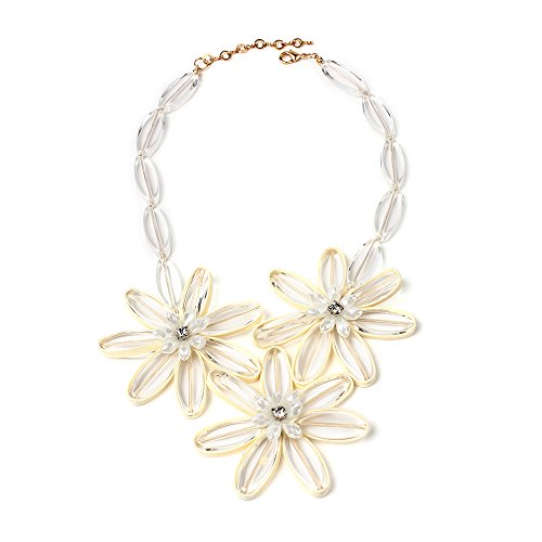 Algopix Similar Product 3 - Amrita Singh Blanc Rose Necklace Clear