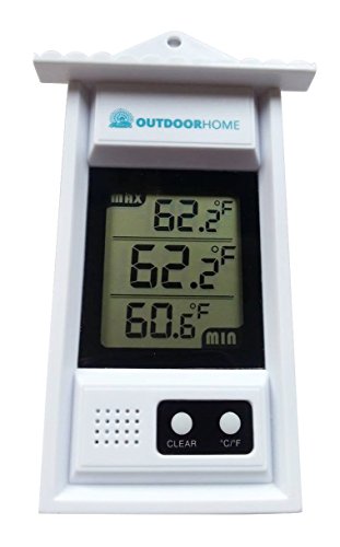 Digital Indoor Outdoor Weather Thermometer with MIN/MAX Temp & Auto Sensor
