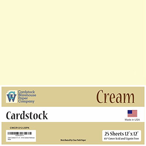 Cream Cardstock 12