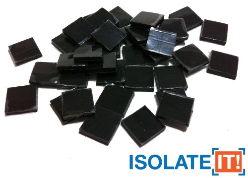 Isolate IT: Sorbothane Vibration Isolation Small Square Pad 1/4