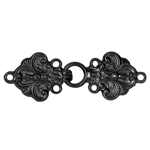 Evelots Solid Pewter Laila Cloak Or Cape Clasp, Must Be Sewed On