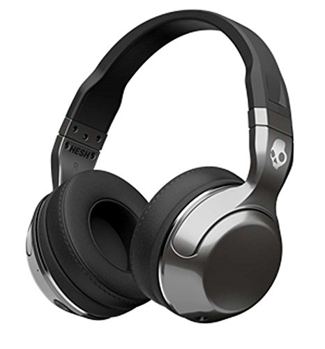 Skullcandy Hesh 2 Bluetooth Wireless Headphones with Mic, Black/Silver