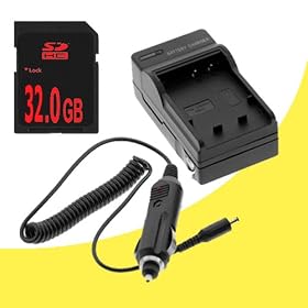 EN-EL15 Lithium Ion Battery Charger + 32GB SDHC Memory Card for Nikon 1 V1 and Nikon D7000 Digital Cameras