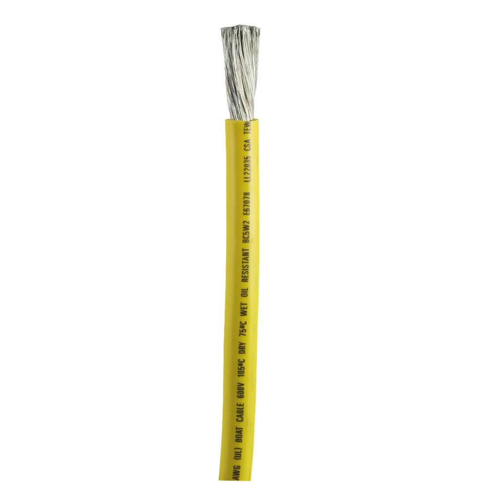 

1 - Ancor Yellow 1/0 AWG Battery Cable - Sold By The Foot