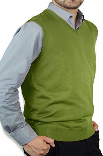 Blue Ocean Solid Color Sweater Vest
