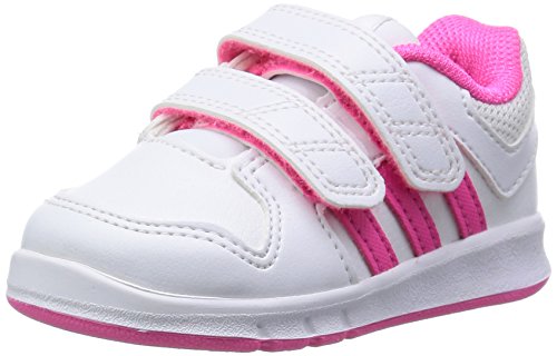 adidas LK Trainer 6 CF I - Zapatillas unisex, color blanco / fucsia, talla 25