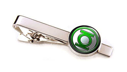Green Lantern Tie Clip Tack, The Justice League Jewelry, Avengers Cufflinks, Cuff Links Link, Groomsmen Gift Wedding Party Gifts Father's Day Present Birthday Presents