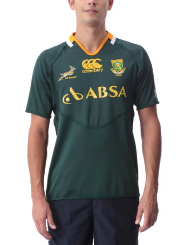canterbury springboks home rugby pro ss - maillot replica