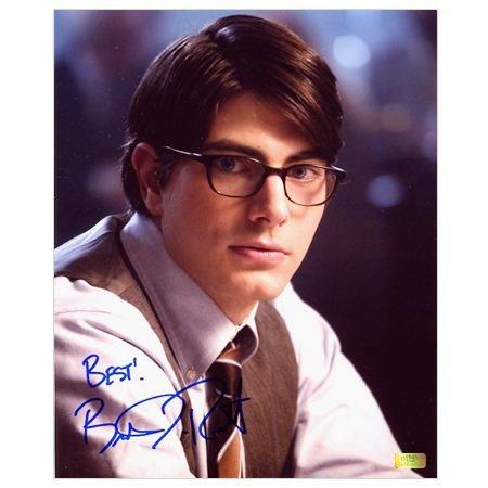 best sale brandon routh autographed clark kent photo: 8x10 look