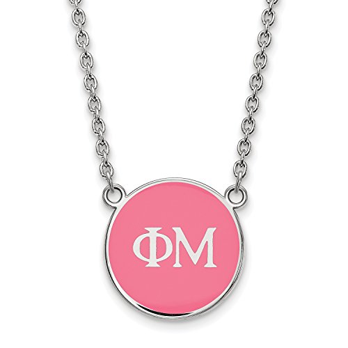Algopix Similar Product 7 - LogoArt Phi Mu Small Enameled Pendant