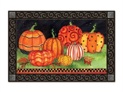 Magnet Works MAIL11216 Painted Pumpkins MatMate