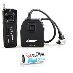 NEEWER® Multi Function RC-300 Wireless Signal Release & RS-80N3 Remote Cable for Canon EOS 1D / 5D / 50D / 40D/ 30D / 20D / 10D Digital Cameras