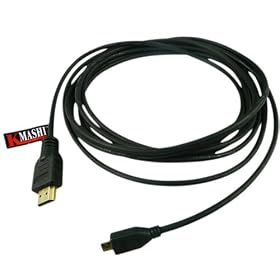 KMASHI 12Ft Micro HDMI to HDMI Cable Male to Male Cord for SAMSUNG WB5500 WB600 3 D15