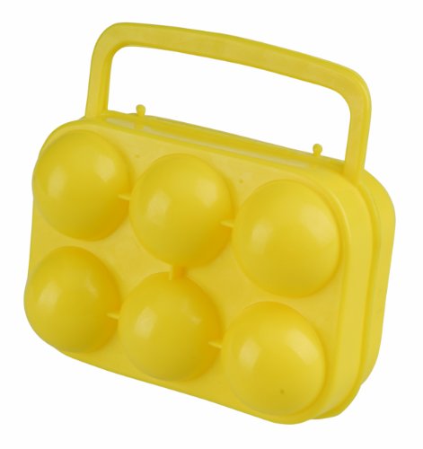Algopix Similar Product 9 - AceCamp 1410 Egg Case for 6 Eggs, Yellow