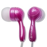 JBuds Hi-Fi Noise Reducing Earbuds Style Headphones (Pink)