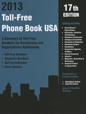 Toll-Free Phone Book USA 2013