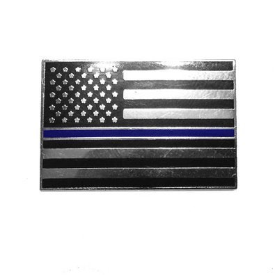 Thin Blue Line American Flag Lapel Pin Package of Two