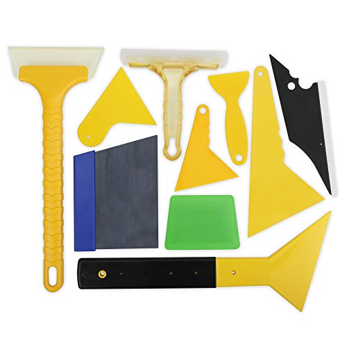 ChiTronic 10PCS Full Sets Vehicle Pro Windshield Film Wrap Scraper Application ToolKits