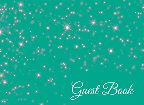 Guest Book: Party Guest Book White on Teal for Weddings, Birthday Parties, Bridal Showers, and Fun Events for Women (Volume 8) by Witty Publishing