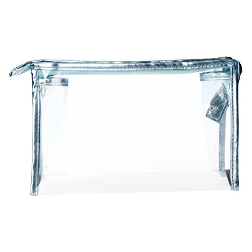 OVERMAL 1PC Clear Waterproof Storage Makeup Bags (Blue)