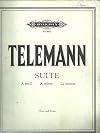 Telemann - Suite in a Minor for Flute and Piano, Lionel Salter Edt, 882b