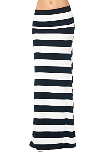 82 Days Women'S Rayon Span Various Print Maxi Skirt - Print