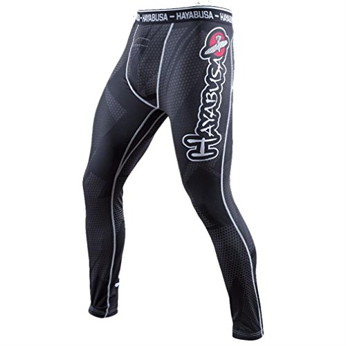 Hayabusa Men's Metaru 47 Silver Compression Pants