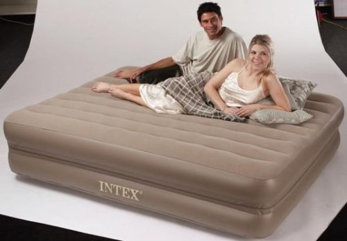 Intex Khaki Queen Airbed 2-in-1 - 66754