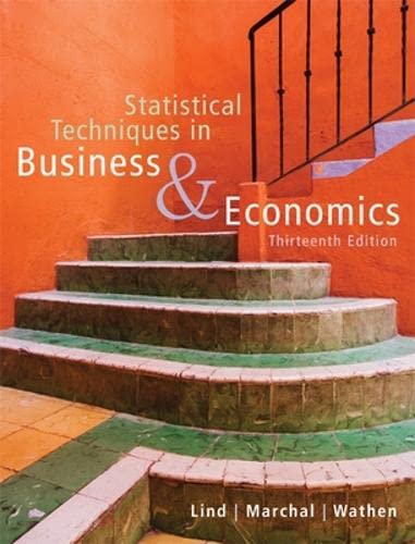 Statistical Techniques in Business and Economics with Student CD by Douglas Lind