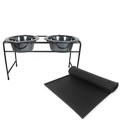 Algopix Similar Product 19 - Platinum Pets 2 Cup Modern Double