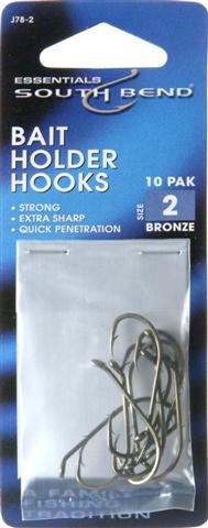 

South Bend Fishing Lures Baitholder Hooks (10 Pack) Size 2