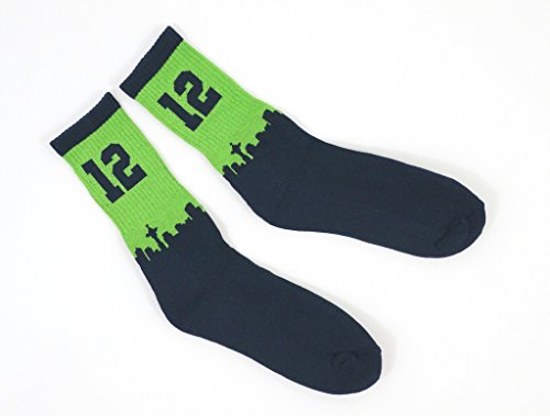 Instinct Seattle Seahawks Fan number 12 on city scape