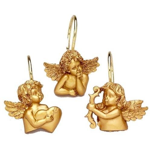 Algopix Similar Product 17 - 12 Piece Angels Resin Shower Curtain