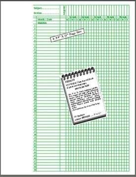 Algopix Similar Product 1 - CLASS RECORD BOOK 910 WK 50 NAMES 