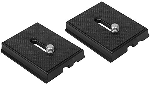 Quick Shoe Plate With 1/4-Inch Camera Screw and Pin for Alloy Ball Head VANGUARD SBH-250 - SET OF 2