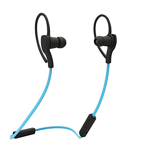Masione® Sport Bluetooth Headphone Earphone Wireless Stereo Headset Earpiece with Microphone For iPhone Samsung LG Cell Phones Tablet (Black Blue)