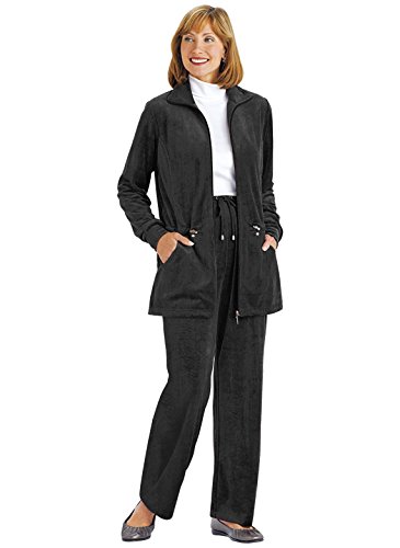 Carol Wright Gifts Women's Misses Size Velour Jacket Set
