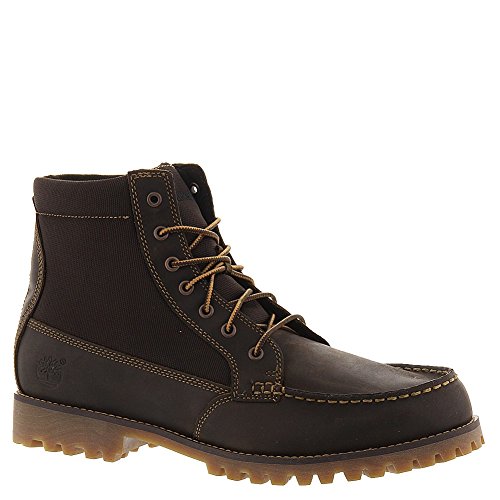 Timberland Mens Oakwell 8-Eye Moc Toe Leather and Fabric Boots