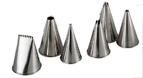 

De Buyer 2114.00N Set of 6 Stainless Steel Nozzles for Pastry Bags