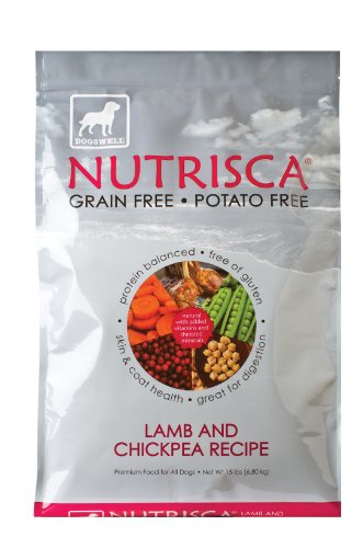 Dogswell Nutrisca Dog Food, Lamb and Chickpea, 15-Pound Package