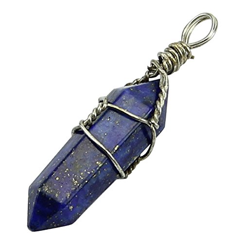 HeroNeo® Natural Crystal Healing Point Pendant Chakra Cut Gemstone Jewelry Necklace New (Lapis lazuli)