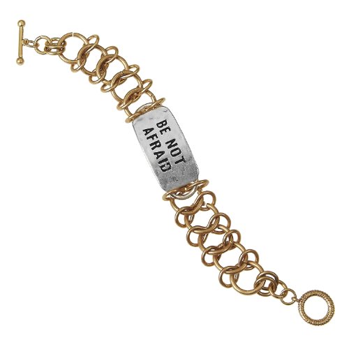 Algopix Similar Product 17 - Jewelry Nexus Be Not Afraid Two Tone Id