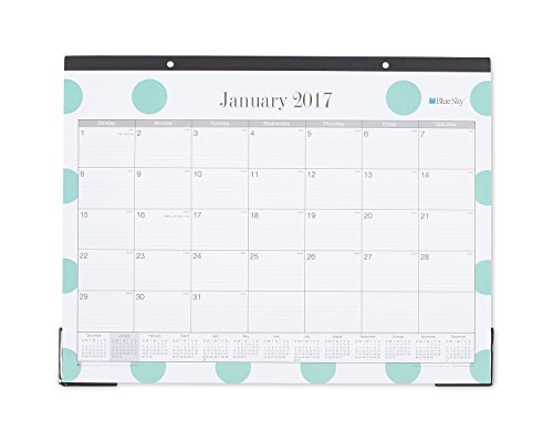 Blue Sky Penelope 22 x 17 Monthly Desk Pad Calendar, 2017